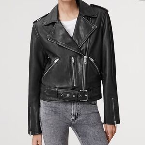 All Saints Black Leather Jacket